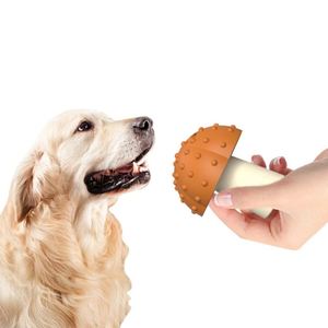 ES-Pro <b>Small</b> Puppy Interactive Silicone Grinding Stick Eco-Friendly Dog Toy Mushroom Shape <b>Microwave</b> Safe Bowls Feeders - Product Image 3