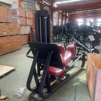 Machine de presse à jambes horizontale commerciale pour musculation, avec sélecteur de poids réglable et système de charge par broches