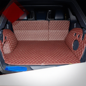 Tappetino in Pelle per Bagagliaio Auto per <span class=keywords><strong>Jeep</strong></span> Grand Cherokee Wk2 2011-2019, Kit Tappetini Posteriori - Product Image 2