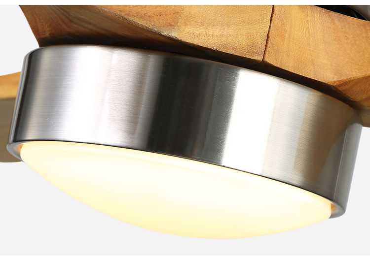 Breezelux New Arrival Modern Popular Decorative Wooden Fan Silent Design Ceiling Fan With Led Light