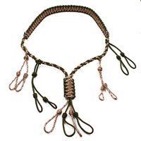 Accessoires de chasse durables, cordon en paracorde pour le porte-couillon de canard avec 12 boucles réglables
