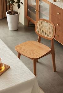 K9121 New Style Natural <strong>Rattan</strong> Meeting Cafe <strong>Chair</strong> Cherry Wood Dinning Restaurant <strong>Rattan</strong> Dinning <strong>Chair</strong> - Product Image 4