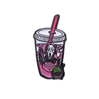 Professionnel personnalisé Halloween noël fête nationale drôle dessin animé émail broche métal fantôme revers Badge fée thème métal artisanat