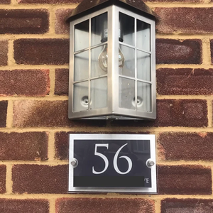 Plaque de numéro de maison personnalisée pour porte d'habitation - Product Image 6