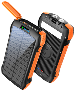 NEW Products 2024 Outdoor Waterproof Wireless Fast Charging OEM Logo Custom <span class=keywords><strong>26000mAh</strong></span> Banque d'énergie solaire de grande capacité - Product Image 1