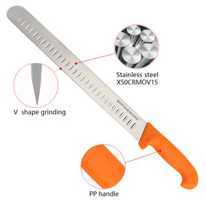 KITCHENCARE Cuchillo de cocina profesional Cuchillo de jamón de hoja de acero inoxidable no dentado para rebanar carne - Product Image 2