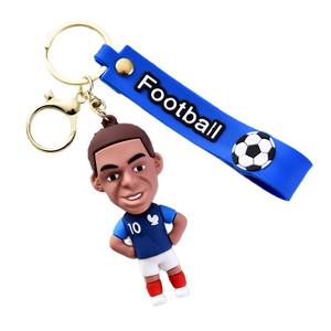 سلسلة مفاتيح على شكل نجمة، قلادة كرة قدم كرتونية، تمثال صغير للتعليق على الحقائب أو المفاتيح - Product Image 4