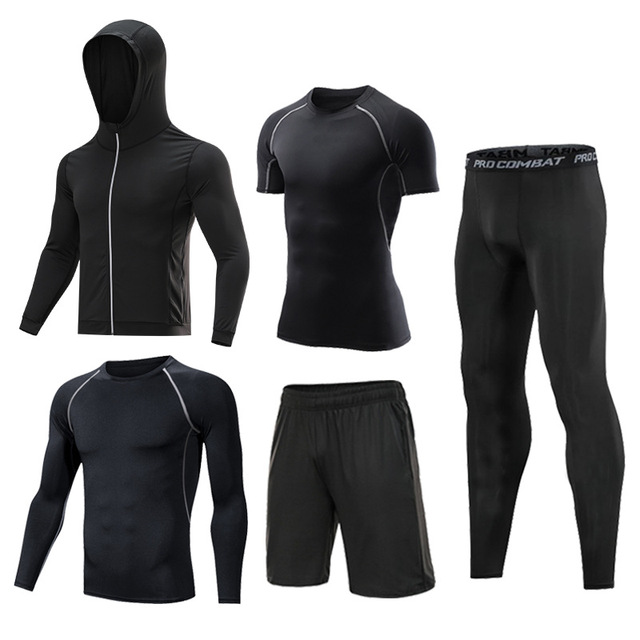 High Quality Fitness Sports Gym Tops Short Sleeve Gym Wear Men Compression Shirt Clothing Workout T Shirt