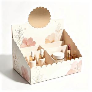 For & Bloom Eco-Friendly Recyclable <b>Mini</b> Makeup Kit Paperboard Display Box Die Cut Floral Design for Cosmetic Retail Showcase - Product Image 4