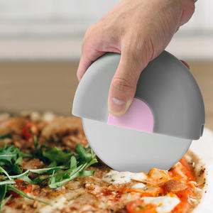 Cortador de Pizza de Acero Inoxidable, Rodillo Redondo de Una Sola Rueda con Tapa para Cortar Pizza Fácilmente, Acero 430, Material PP - Product Image 5