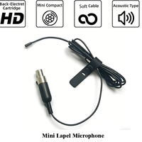 Microphone cravate professionnel miniature invisible pour interview et diffusion en direct