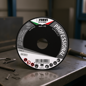 Disco de Corte Profesional Fervi 115x1.6x22.23mm Para Acero Inoxidable Tipo 41 - Product Image 2