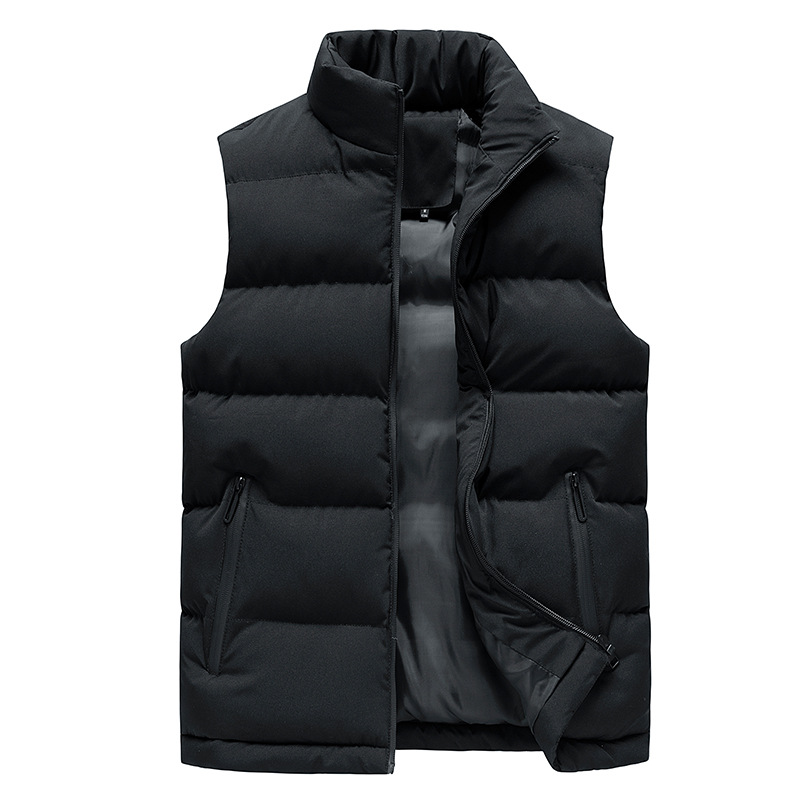 Gilet décontracté court en coton pour hommes, automne et hiver, doudoune en coton, gilet chaud, salopette, uniformes, ensemble industriel, veste de travail de sécurité