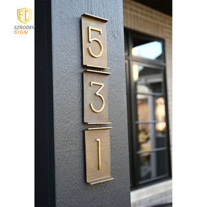 ป้ายที่อยู่พลังงานแสงอาทิตย์หมายเลขบ้านสำหรับภายนอกป้ายไฟ LED แบบชาร์จไฟได้พร้อมฝาปิดกันน้ำจำนวนกล่องจดหมาย - Product Image 5