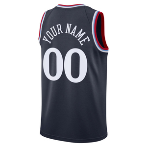 Maillots de basket-ball personnalisés LA pour hommes, chemises brodées, uniformes pour jeunes, vêtements de sport avec logos, impression à chaud - Product Image 2