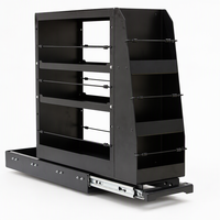 Plateau de benne en aluminium pour pick-up, étanche, thermolaqué, avec tiroir de rangement coulissant et planche à découper, pour véhicules double et simple cabine