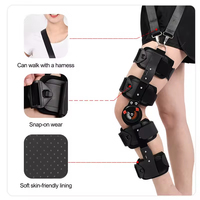 Attelle de coude articulée réglable FSPG, orthèse de qualité médicale pour la récupération post-chirurgicale, fracture rotulienne, blessure ligamentaire, et soutien pour la marche à quatre pattes