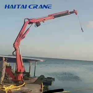 Hot Sell 4 Ton Hydraulic Knuckle Boom Telescopic Marine Knuckle Crane With CCS BV