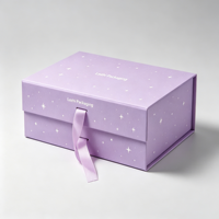Individuelles Logo Rosa Luxus Magnetische Faltbare Geschenkverpackungsbox Magnetverschluss Karton Schuh- und Kleidungsversandboxen