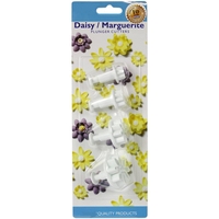 4 pièces outils de décoration de gâteau, ensemble de 8 pétales de fleur marguerite fondant sucre plongeur cutter pour gâteau et pâtisserie