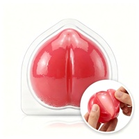 OEM HALAL 3D Reuze Perzik-smaak Peelable Gummy Groothandel 135g Zoete Grote Sappige Perzikvormige Peelable Gummy