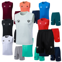 Chalecos de Fútbol sin Mangas de Poliéster 100% de Alta Calidad al por Mayor, de Secado Rápido, Personalizables con Nombre de Equipo, Conjunto de Camisetas de Fútbol