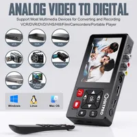 VHS-zu-Digital-Konverter 2.0, VCR-Videorekorder, Analog-Video-zu-MP4-Konverter mit Fernbedienung