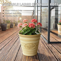 Décoration d'intérieur, accessoires de jardinage, pots de fleurs en PP brossé durables, grands bacs à plantes d'extérieur