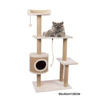 Arbre à chat moderne en sisal, griffoir écologique, meuble tour d'escalade pour chat, lit pour chat durable