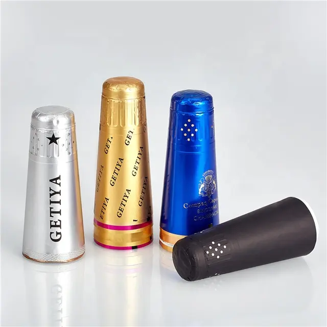 Nóng Bán Phổ Biến Đầy Màu Sắc Poly-Laminate Nhôm Foil Cho Champagne Chai Capsule