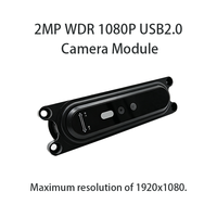 Mini caméra 1080P 2MP 85dB WDR avec capteur CMOS 1/2,7 pouces, module caméra avec boîtier, UVC Plug and Play, reconnaissance faciale intérieure