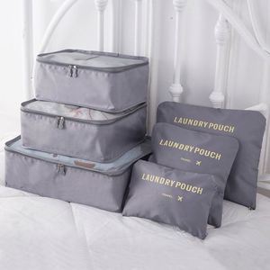 Fashion 6 in 1 Lightweight Travel Luggage Organizer <b>Bags</b> 6 Pcs Packing Cubes Luggage <b>Bag</b> Set - Product Image 5