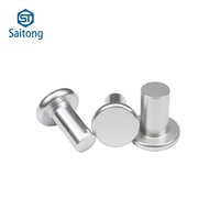 Rivets en aluminium massif à tête cylindrique, anti-corrosion, norme ISO, spécifications personnalisables pour équipements de cuisine