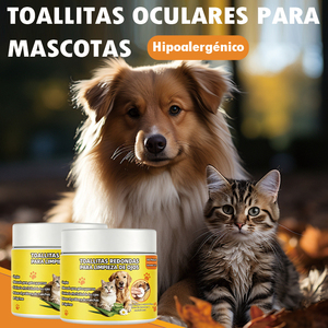 Toallitas de Limpieza Ocular Redondas para Perros y Gatos, 100 Unidades, 5 cm de Diámetro, Limpieza Suave con Aloe Vera y Manzanilla - Product Image 5