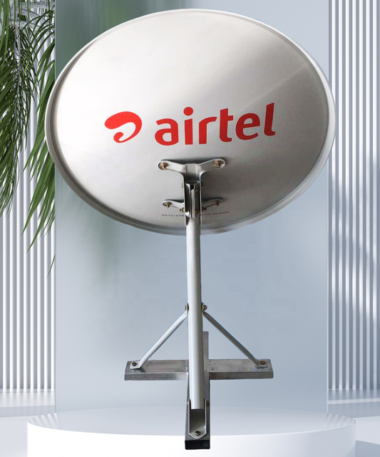 High Performance Steel White Grey Outdoor Ku Band 60cm Strong Offset Satellite Dish Antenna Dual Mount for Optimal HD TV
