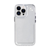 Coque de téléphone transparente en PC rigide antichoc de luxe avec pare-chocs en silicone souple pour iPhone 17 16 15 14 13 12 Pro Max X XR Nouveau