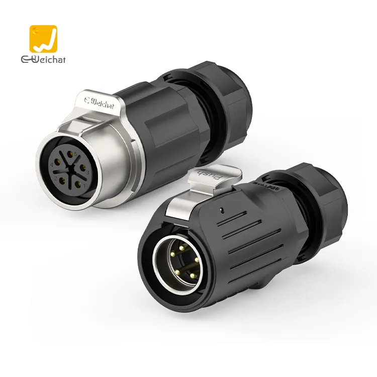 Best Selling IP 68 impermeável Plug e soquete Dc Power Wire Connector Plug Cable Connectors