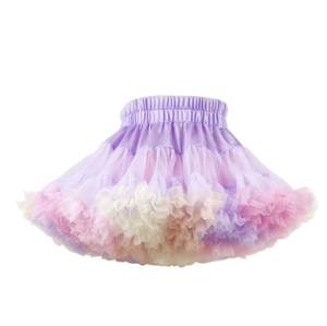Falda Tutú Arcoíris MS para Niñas, Vestido de Tul Esponjoso de Princesa para Actuaciones de Danza Infantil - Product Image 5