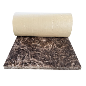 Isolation murale en laine de verre écologique marron légère, résistante au feu, sans formaldéhyde, en rouleau ou en couverture - Product Image 2