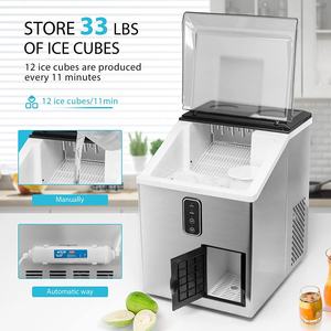 15kgs/24h Fourniture d'usine pas cher Desk Top Mini Flake Ice Maker Machine Bullet Ice Making Machine avec de la glace pilée - Product Image 3