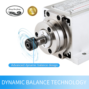 Zhong Hua Jiang ER11 1.5KW 110V/220V Square Air Cooled CNC Spindle Motor with VFD Kit BT30 for CNC Router <b>Engraving</b> <b>Machine</b> - Product Image 5
