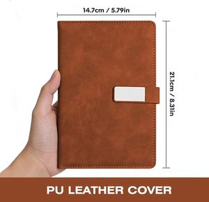 Coffret cadeau personnalisé : carnet à couverture rigide en cuir, stylo, et bloc-notes ligné gravé avec le nom – Idéal pour les cadeaux d'entreprise - Product Image 2
