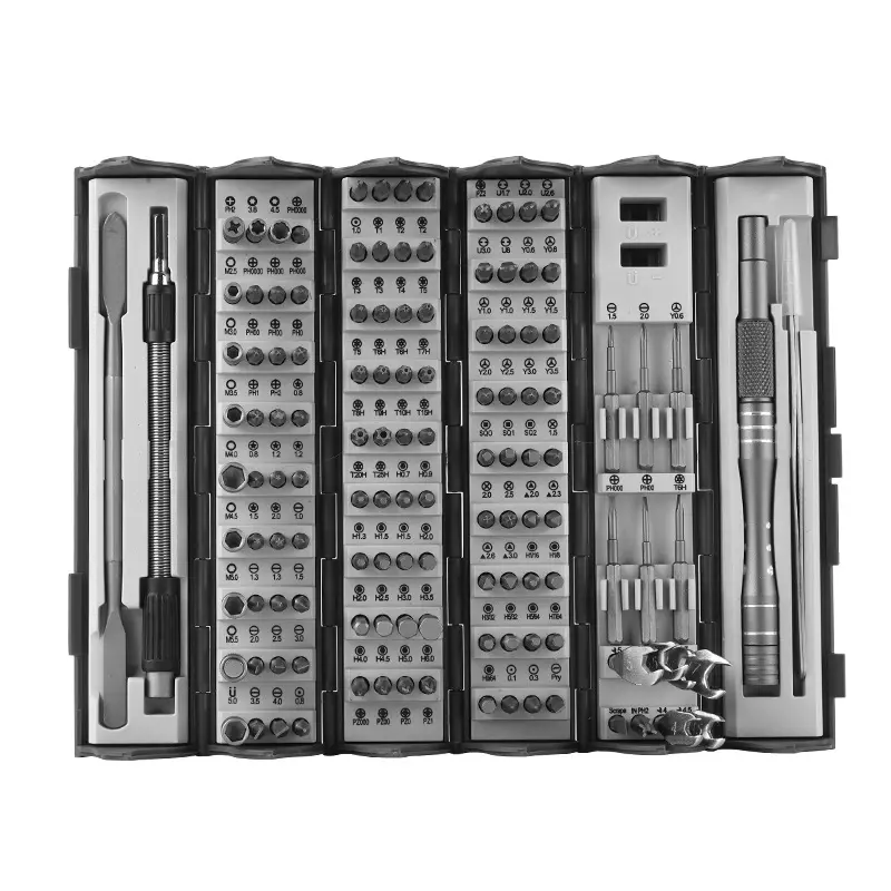 128 in 1 Set di punte per cacciavite di precisione Kit orologiaio Mini strumenti di riparazione magnetici telefono portatile