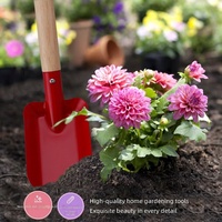Pelle carrée pour plantes succulentes, jouet de plage, pelle florale en fer, pelle à manche en bois pour bonsaï, outil de jardinage antidérapant pour creuser le sable