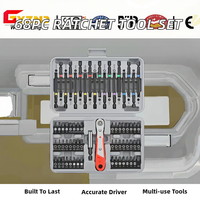 Kit de 68 embouts de tournevis réversibles à 36 dents de 1/4 de pouce, jeu d'embouts profonds, outil manuel en acier au chrome-vanadium robuste
