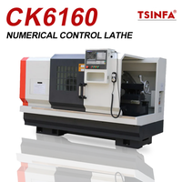 Tour CNC de précision CK6160, portée de tournage 600 mm, pour le travail des moules, des arbres et des surfaces, avec protection de sécurité