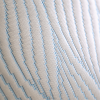 Kühlendes Gel-Farb-Kissen aus geschreddertem Memory-Schaum mit waschbarem Bezug, ergonomische Nackenstütze, Bettkissen