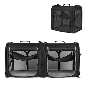 Amazon Bestseller 2-in-1 Doppelte Haustiertransporttasche XXL-Größe für Katzen und Hunde - Product Image 1