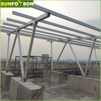 Structure de montage solaire en aluminium pour abri de voiture Cadre de support PV étanche pour abri de parking