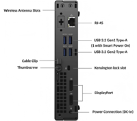 Mini-ordinateur de bureau Barebone Tiny Optiplex 7000 12e génération, propre, sans rayures, grade A, testé et fonctionnel